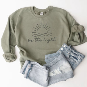 Be the Light Embroidered Sweatshirt