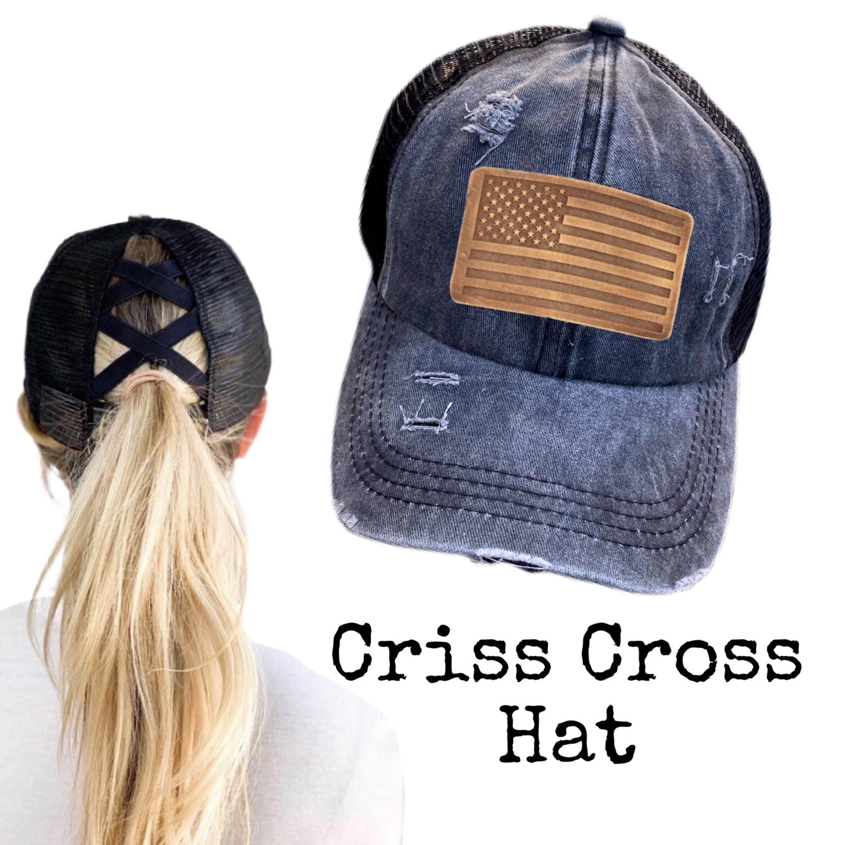 American Flag Criss Cross